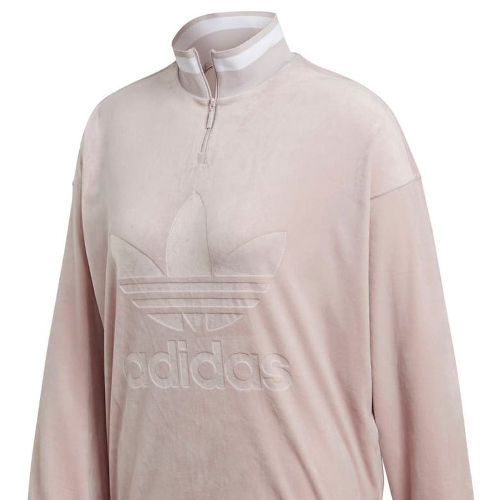 Adidas Original BNWOT Ice purple velvour Xsmall pullover quarter zip